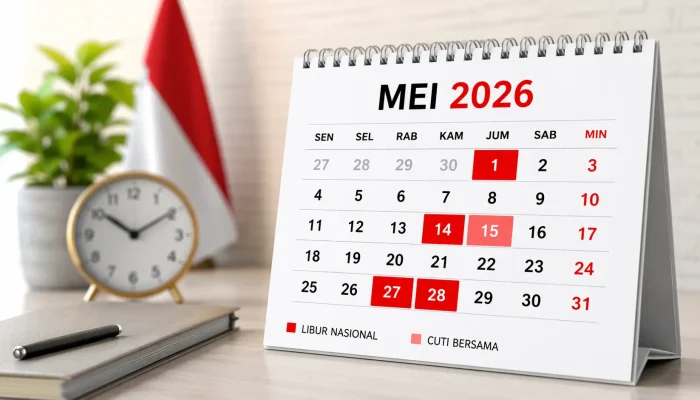 Tanggal Merah Mei 2026 Resmi Ditetapkan, Ada 4 Libur Nasional dan 2 Cuti Bersama, Siap Long Weekend!