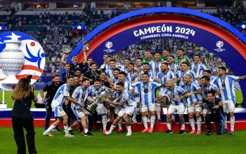 imnas Argentina saat menjadi juara Copa America 2024. Sang kapten dipastikan masih memimpin pemain Argentina Piala Dunia 2026