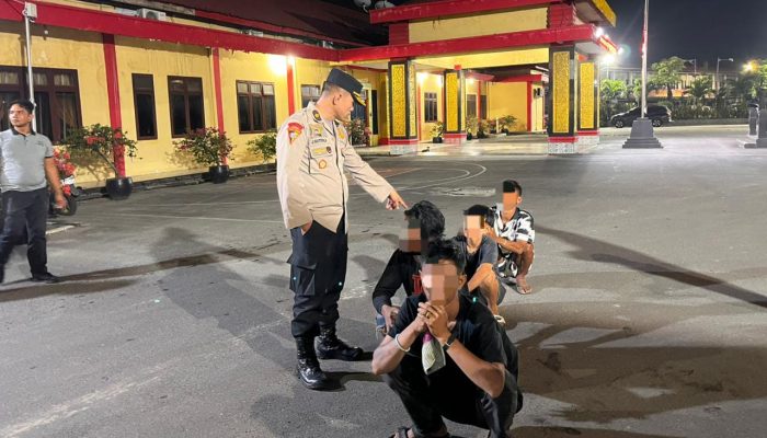 Empat Pelaku Pungli Viral Sicanang Ditangkap Polisi