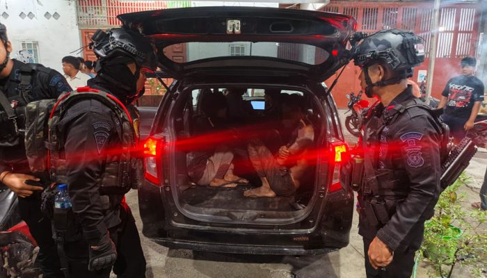 Brimob Sumut Amankan 2 Pelaku Percobaan Pencurian Saat Patroli Dini Hari