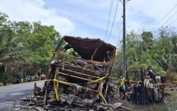 kecelakaan Bus ALS di Muratara