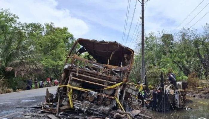 Kasus Kecelakaan Bus ALS di Muratara Naik Penyidikan, Polisi Dalami Penyebab Api