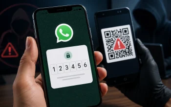 cara cek WhatsApp disadap dengan menampilkan kode OTP WhatsApp dan QR code palsu