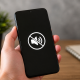 HP tidak ada suara ditandai dengan ikon mute pada layar smartphone saat mengalami masalah speaker