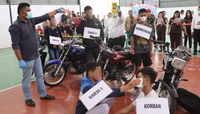 26 Adegan Diperagakan Saat Rekonstruksi Kasus Penganiayaan yang Tewaskan Korban di Doloksanggul  