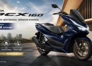 Harga Honda PCX160 Mei 2026 terbaru dengan desain premium warna biru dan fitur modern Honda RoadSync