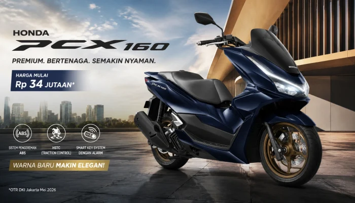 Harga Honda PCX160 Mei 2026 Terbaru, Varian RoadSync Tembus Rp41 Jutaan