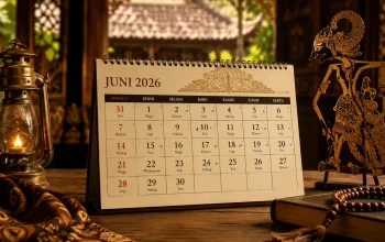 Kalender Jawa Juni 2026 lengkap dengan weton, neptu, pasaran Jawa, dan hari baik setiap tanggal.