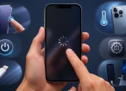 Layar iPhone macet tidak bisa disentuh sedang diperbaiki dengan restart paksa dan update iOS terbaru 2026