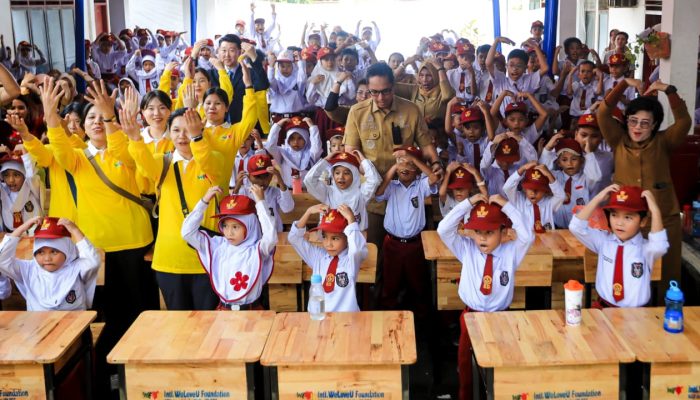 Yayasan Kemanusiaan Korea Selatan Bantu SDN 066654 yang Sempat Lumpuh Akibat Banjir
