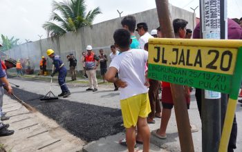 Pemko Medan Tambal Satu Kilometer Jalan Jala 20 Rengas Pulau