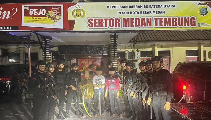 Brimob Polda Sumut Gagalkan Tawuran dan Balap Liar di Kota Medan