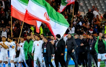 Profil Timnas Iran saat merayakan kemenangan di Kualifikasi Piala Dunia 2026 zona Asia melawan Uzbekistan di Teheran.