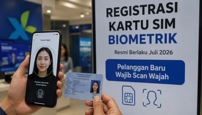 Registrasi Kartu SIM Biometrik Resmi Berlaku Juli 2026, Pelanggan Baru Wajib Scan Wajah