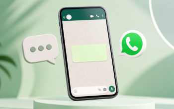 cara mengirim pesan kosong di WA dengan trik invisible text pada tampilan chat WhatsApp