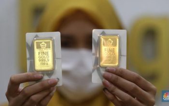 Harga Emas Antam Turun