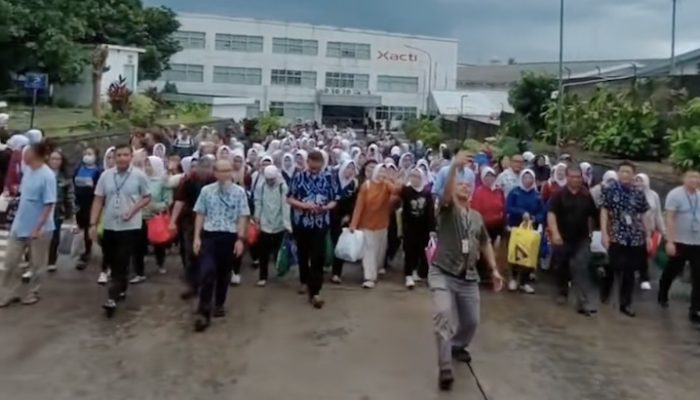 Terdampak Pelemahan Rupiah, Pabrik Elektronik ‘Sanyo’ di Jawa Barat PHK 350 Karyawan