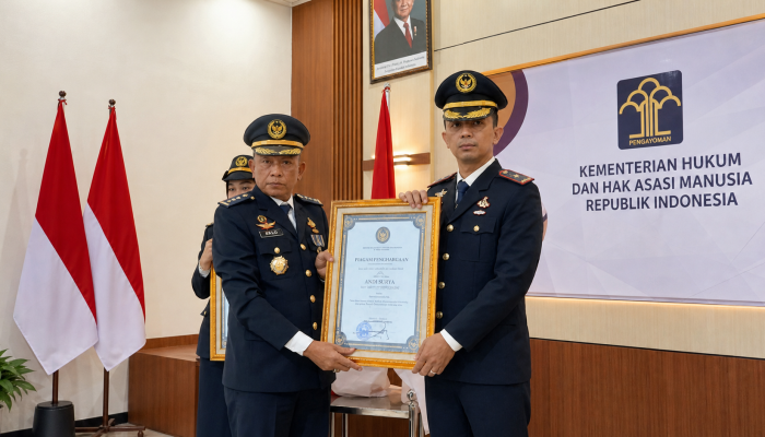Karutan Medan Andi Surya Raih Penghargaan Petugas Berinovasi di HBP ke-62