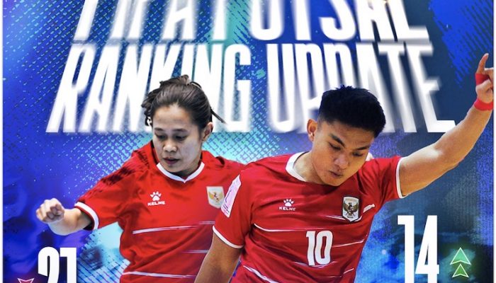 Ukir Sejarah, Timnas Futsal Putra Indonesia Ranking 14 FIFA dan 4 Besar Asia  