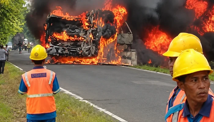 Detik-Detik Tabrakan Maut Bus ALS vs Truk Tangki di Muratara, Berawal dari Percikan Api