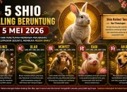 shio beruntung 5 Mei 2026 dalam astrologi China dengan simbol kelinci tanah dan prediksi keberuntungan hari ini
