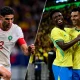 Pemain Maroko dan Brasil dalam foto kolase menjelang laga Brasil vs Maroko di Piala Dunia 2026.