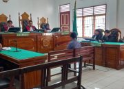 Agus Widya Santoso menjalani sidang kasus korupsi ISP Taput di Pengadilan Tipikor Medan