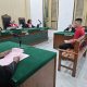 David Chandra saat menjalani sidang kasus kematian guru zumba Medan di Pengadilan Negeri Medan