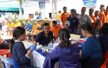 Pemeriksaan kesehatan gratis Rutan Kelas I Medan bagi masyarakat dan skrining TB warga binaan di Klinik Pratama Semar