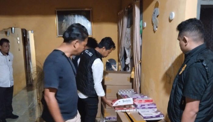 Polisi Hanya Temukan Barang Bukti Tanpa Penangkapan Pemilik Rokok Ilegal di Padang Lawas
