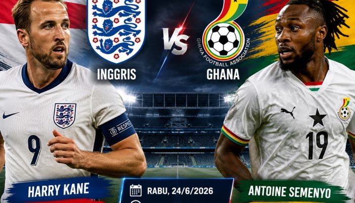 Prediksi Skor Inggris vs Ghana di Piala Dunia 2026: Tiga Singa Terkam Bintang Afrika Barat