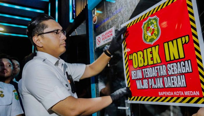 Tak Punya Izin, Phantom KTV Disegel Pemko Medan