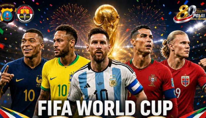Piala Dunia 2026 Bergulir, Polda Sumut Buka Nobar Gratis untuk Masyarakat