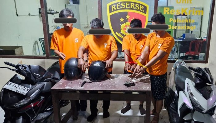 Sindikat Curanmor Antarwilayah Dibongkar, 4 Pelaku Ditangkap Polsek Berastagi