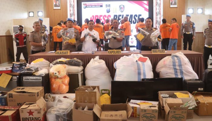 Polres Simalungun Ringkus 69 Tersangka Kejahatan 3C