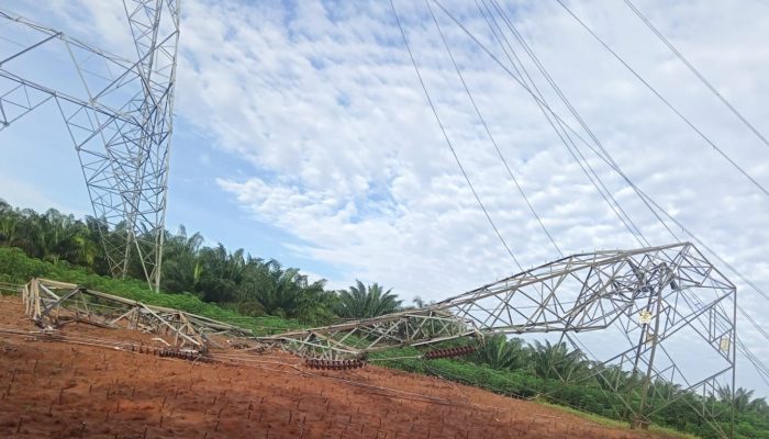 Siap-siap Pemadaman Listrik Bergilir, 12 Tower SUTET dan SUTT PLN di Sumut Roboh dan Bengkok