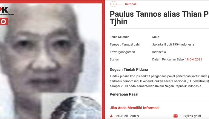 Pengadilan Tinggi Singapura Tolak Upaya DPO KPK Paulus Tannos Gugat Proses Ekstradisi