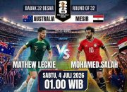Australia vs Mesir di 32 Besar Piala Dunia 2026: Diproyeksikan Saatnya Australia Angkat Koper