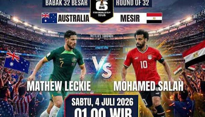 Australia vs Mesir di 32 Besar Piala Dunia 2026: Diproyeksikan Saatnya Australia Angkat Koper