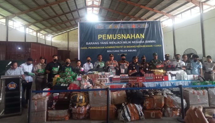 Bea Cukai Teluk Nibung Musnahkan Barang Ilegal Senilai Rp1 Miliar