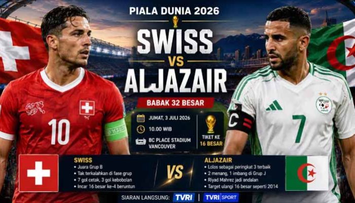 Prediksi Skor Swiss Vs Aljazair di 32 Besar Piala Dunia 2026: Les Fennecs Uji Kekuatan Kuda Hitam Eropa